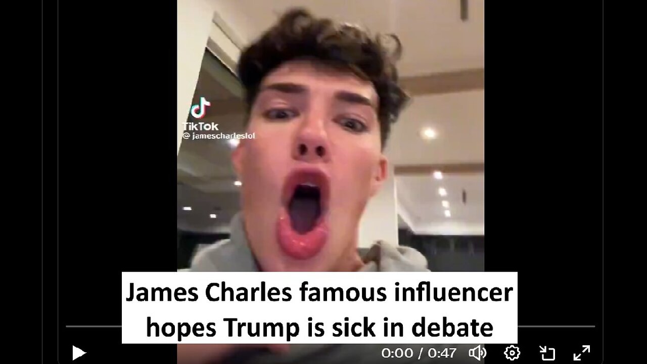 James Charles activist reacts to Trump goes viral