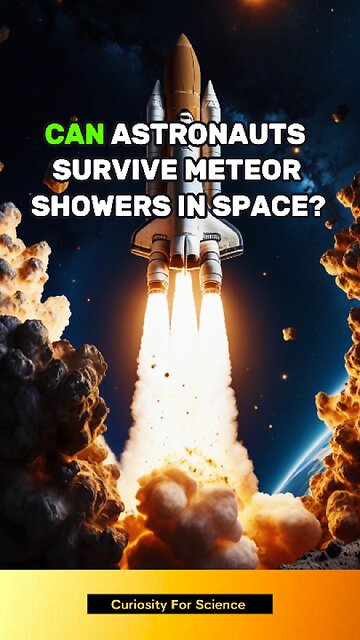 🔥 Astronauts vs. Meteor Showers: Space Survival Technology! #shorts #nasa #facts #space