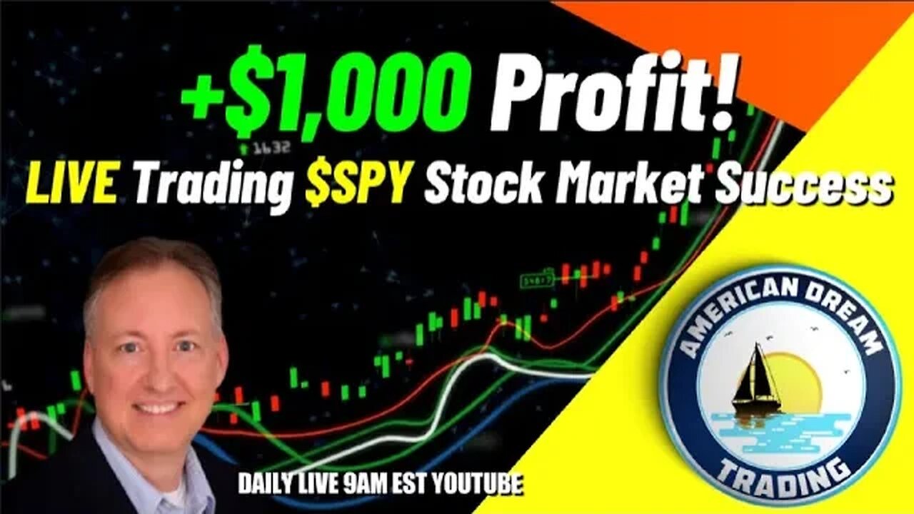 Turning LIVE Trades Into Gains - +$1,000 Profit Success With $SPY In The Stock Market