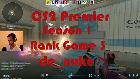 CS2 Premier Matchmaking - Season 1 - Rank Game 3 - de_inferno