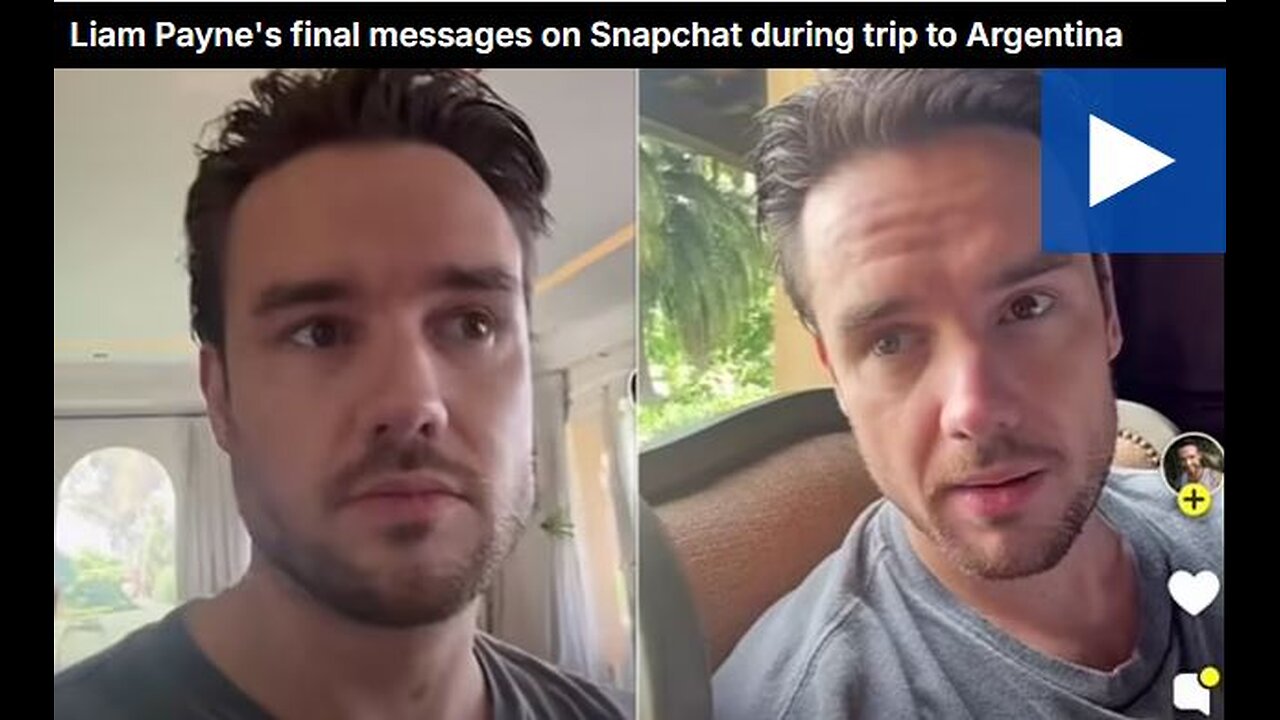 Liam Payne's final messages on Snapchat to his fans