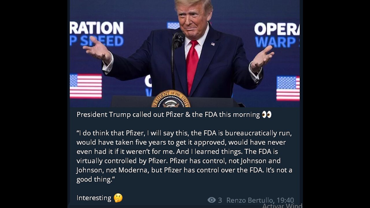 30-08-21: ¿Trump apoya las vacunas? ¿Ley Natural? ¿El fin de las farmacéuticas?