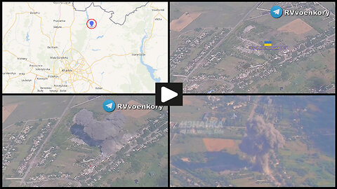 Lyptsi: Russian UMPK FAB-3000 bomb burns AFU temporary deployment point