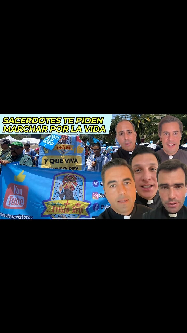 SACERDOTES CATÓLICOS CONVOCAN A MARCHAR POR EL DERECHO A VIVIR ESTE 3 DE OCTUBRE DE 2023 EN LA CDMX