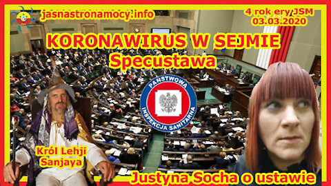 KORONAWIRUS W SEJMIE - Specustawa - Justyna Socha o ustawie