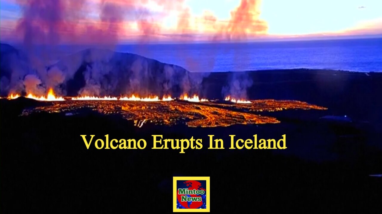 Volcano erupts in Iceland following overnight evacuation