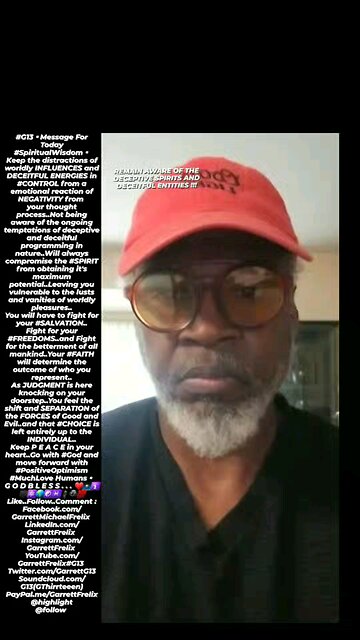 •REMAIN AWARE OF DECEPTIVE SPIRITS AND DECEITFUL ENTITIES▪︎