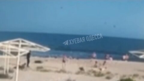 Naval mine explodes at beach in Zatoka, Odessa region