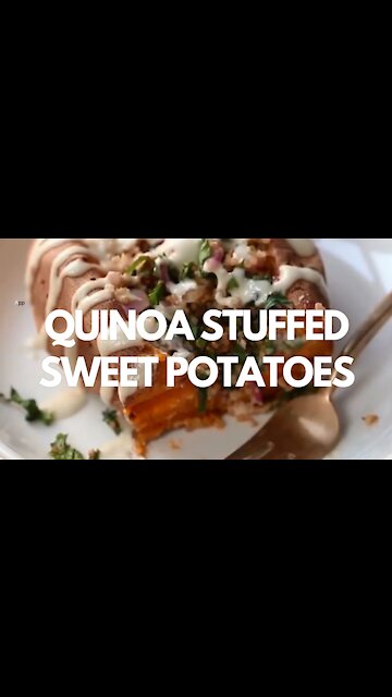 Quinoa Stuffed Sweet Potatoes - Recipe