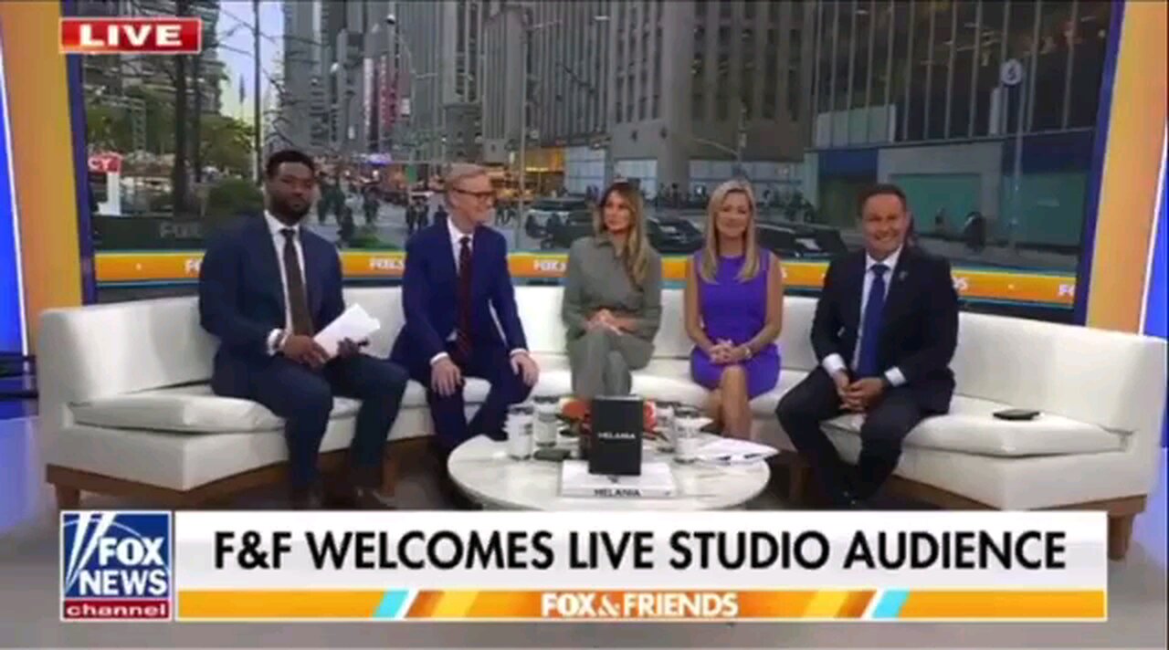 🔥Full segment on Fox & Friends with the beautiful elegant Melania Trump!