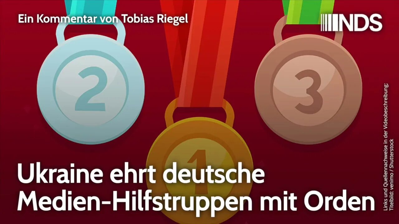 Ukraine ehrt deutsche Medien-Hilfstruppen mit Orden | Tobias Riegel | NDS-Podcast