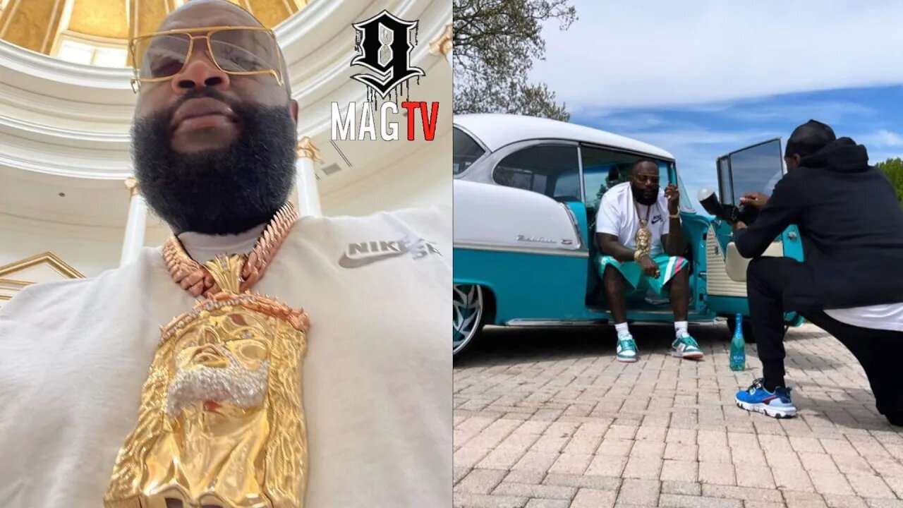 "I Could Have Anything I Want" Rick Ross Pulls Out His Huge Gold Jesus Piece Chain! 🤦🏾‍♂️