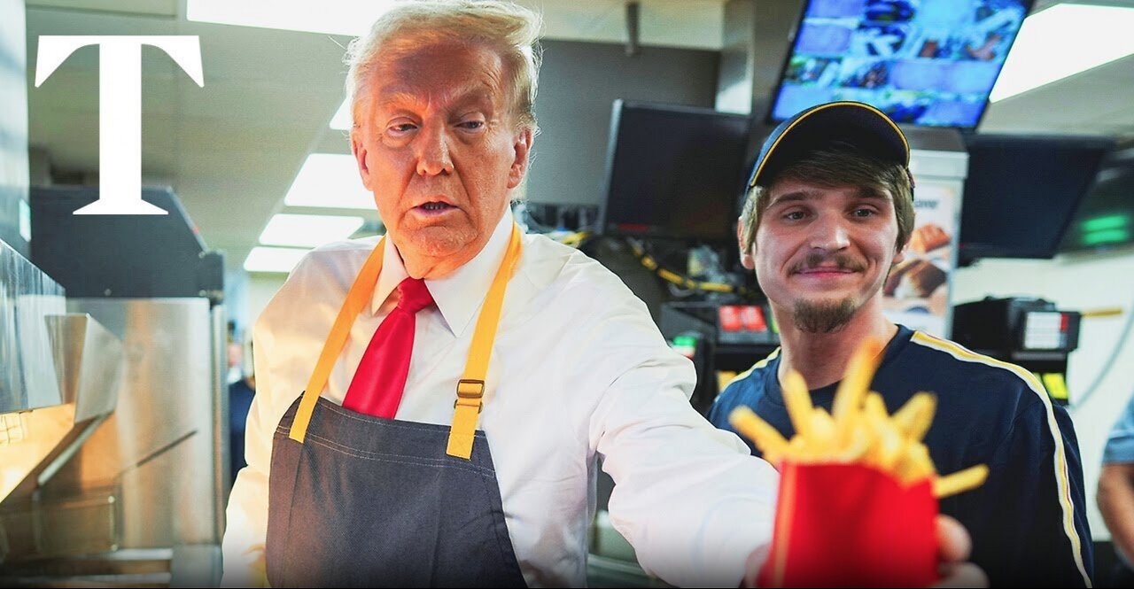 LIVE: Donald Trump Visits McDonalds on MAGA Tour of Pennsylvania & Serves Up Fries!