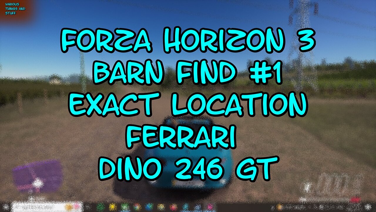 Forza Horizon 3 Barn Find #1 EXACT LOCATION Ferrari Dino 246 GT