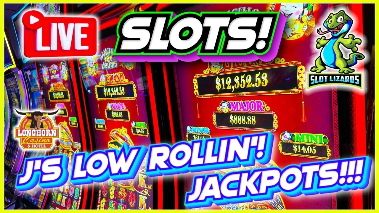 🔴 LIVE SLOTS! JACKPOT TIME! J'S LOW ROLLIN' WEDNESDAY! EPISODE 49! LONGHORN CASINO