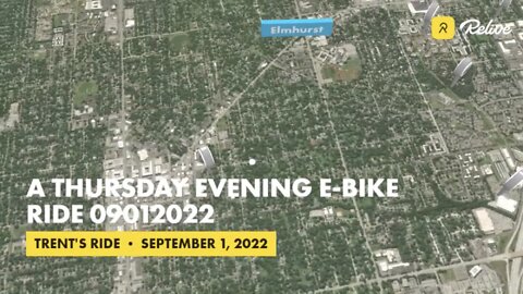 A Thursday Evening E-Bike Ride 09012022