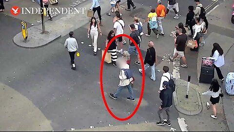 Undercover police floor London phone snatcher mid-theft