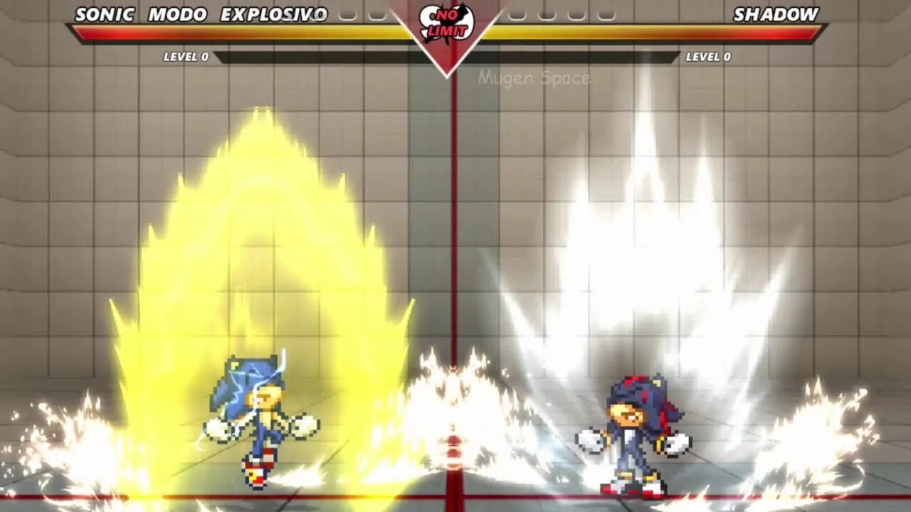 4 Sonic Explosive VS 3 Shadow I Sonic Battle Mugen