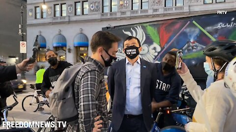 WATCH: BLM Protestors Yell at Andrew Yang, Kick Him Out of Chauvin March "We Don't Want You Here!"