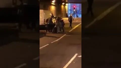 WTF - Vauxhall Bouncer Fight filmed by a pervert 🤣