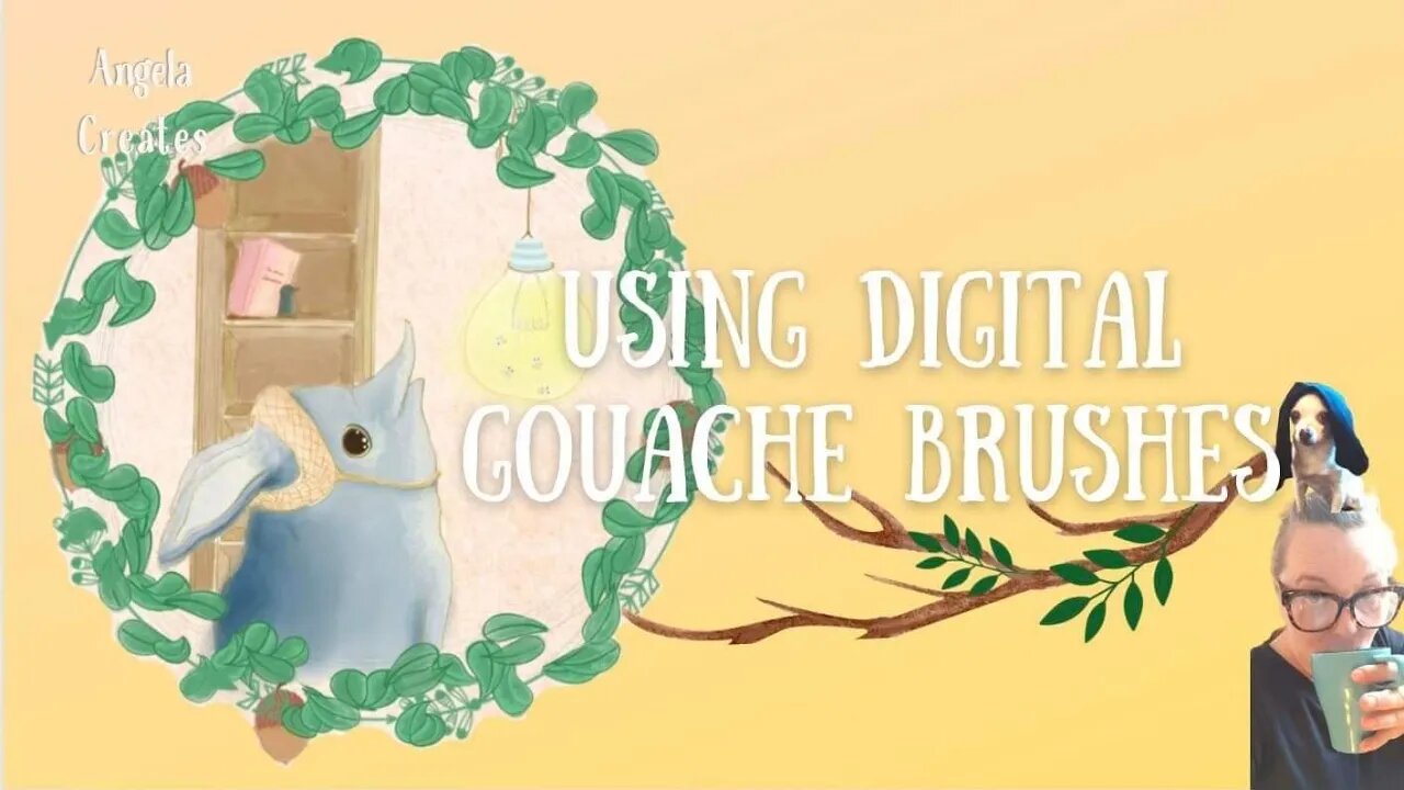 USING DIGITAL GOUACHE BRUSHES IN PROCREATE