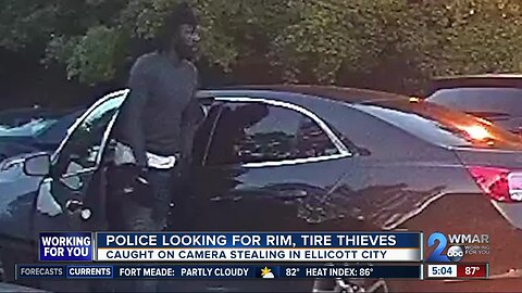 Police looking for rim, tire thieves in Ellicott City