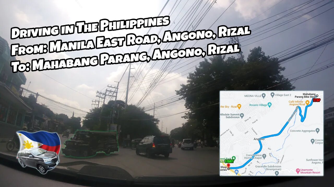 Driving Manila East Road to Mahabang Parang, #Angono, #Rizal - #Philippines #4K