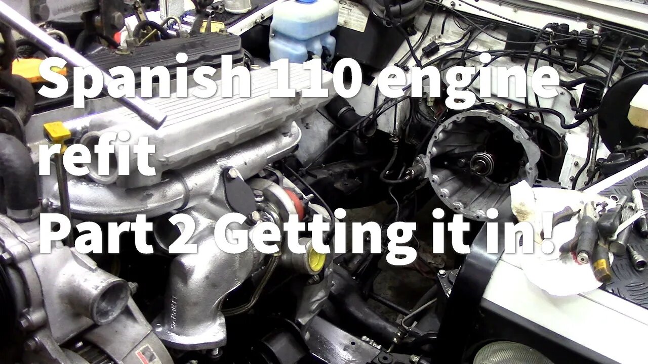 Spanish 110 Replacing the engine Part 2 Getting it in!