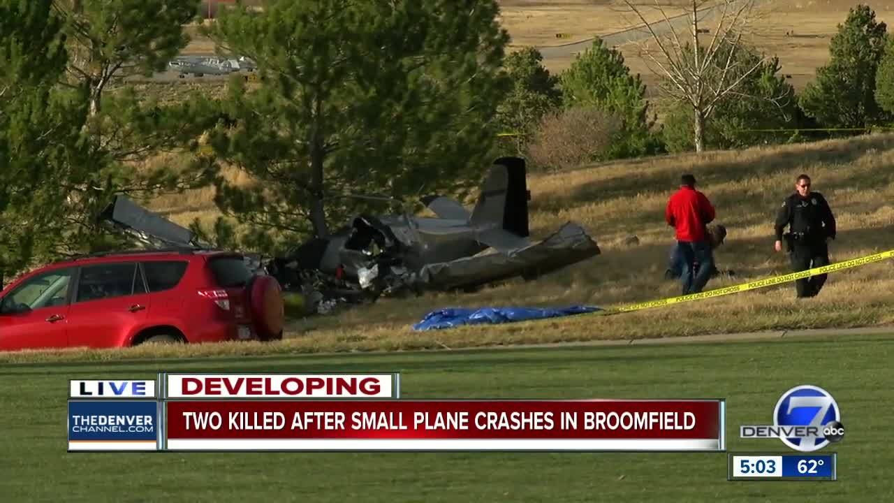 2 dead in small plane crash in Broomfield