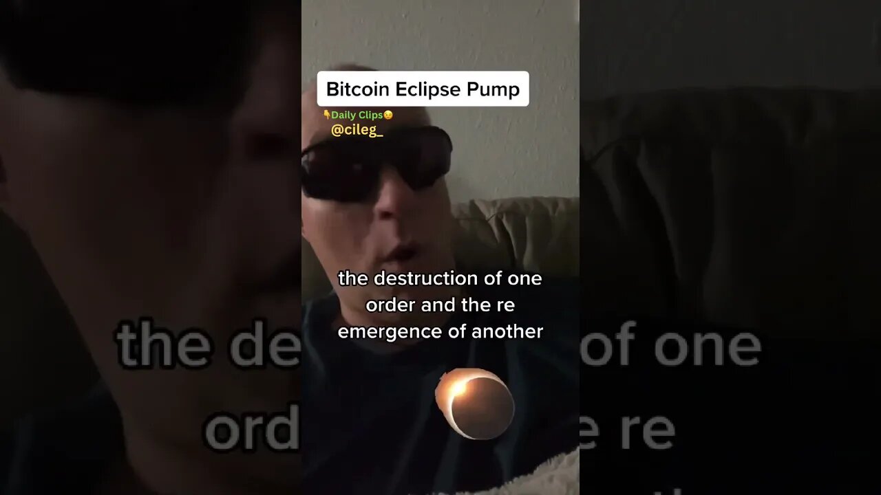 Any Relation between BITCOIN & the ECLIPSE? #eclipse #bitcoin #bullmarket #bearmarket #altcoins #eth