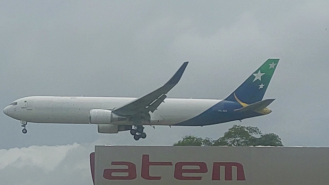 Boeing 767-300ERF PR-ABB vindo de Guarulhos para Manaus