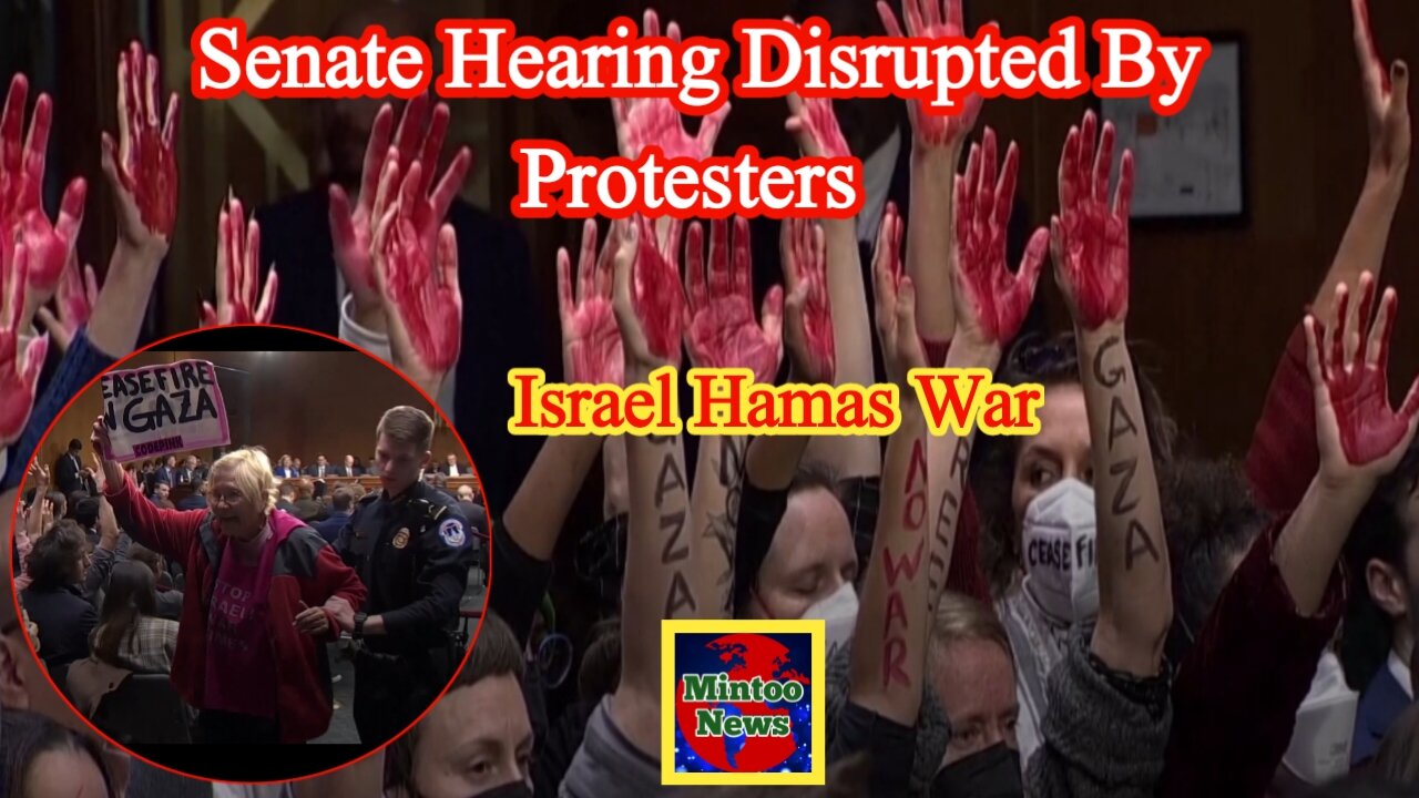 Anti-war protesters disrupt US Senate hearing