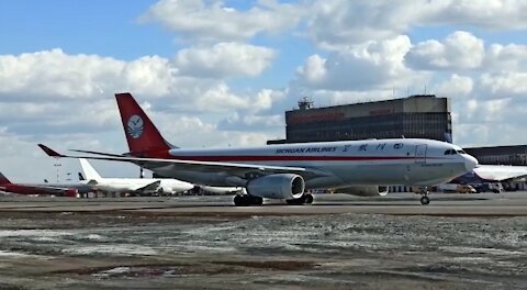 Airbus A330F B-308P em Moscpu vindo de Chengdu