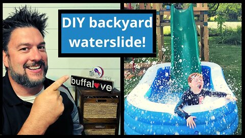 DIY backyard waterslide hack [427]