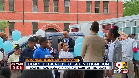 Taft Elementary dedicates bench to teacher killed in crash