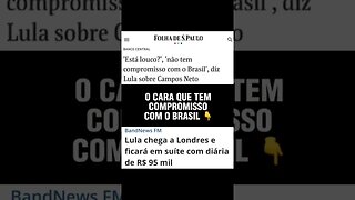 Lula não tem um projeto para o Brasil e fica colocando a culpa nos outros 🤔. #shorts