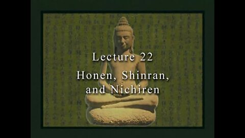 David Eckel: 22 Honen, Shinran and Nichiren