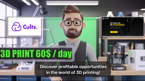 Discover Profitable Opportunities with Cults 3D in 24 for Beginners Earnings from selling 3D models💸