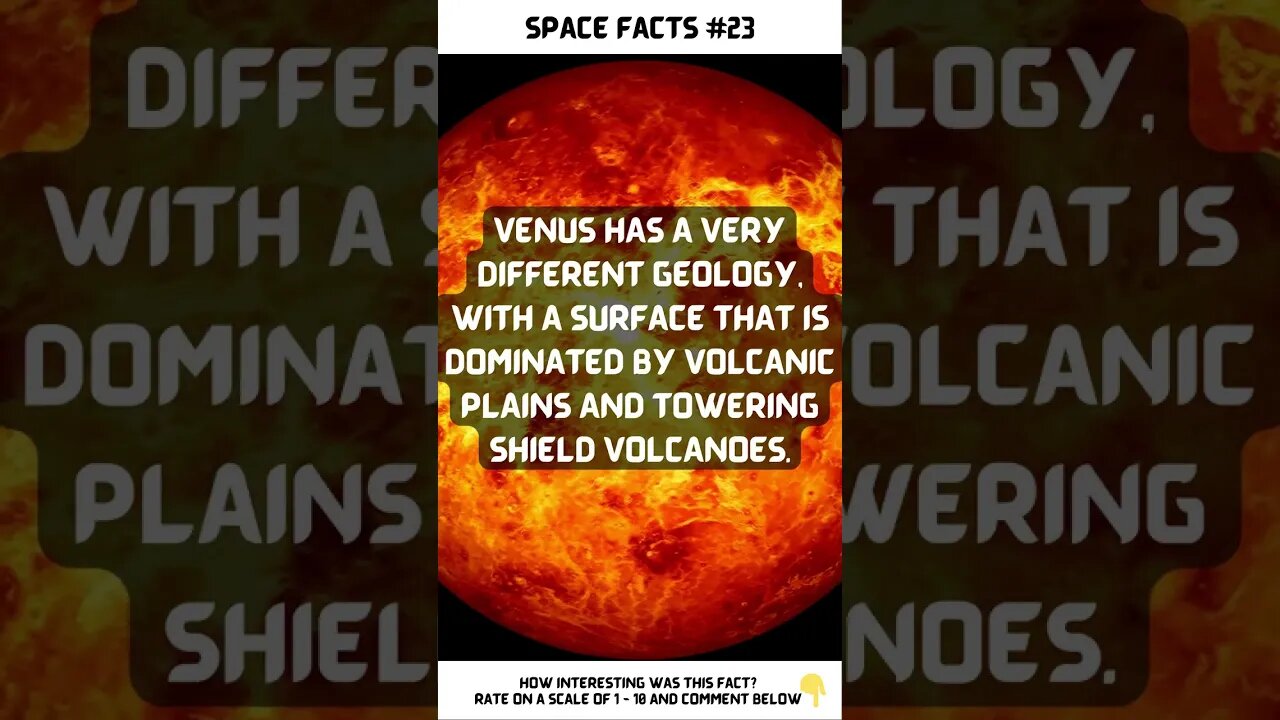 Space Facts: Venus rains lava?🤯🌋 #shorts