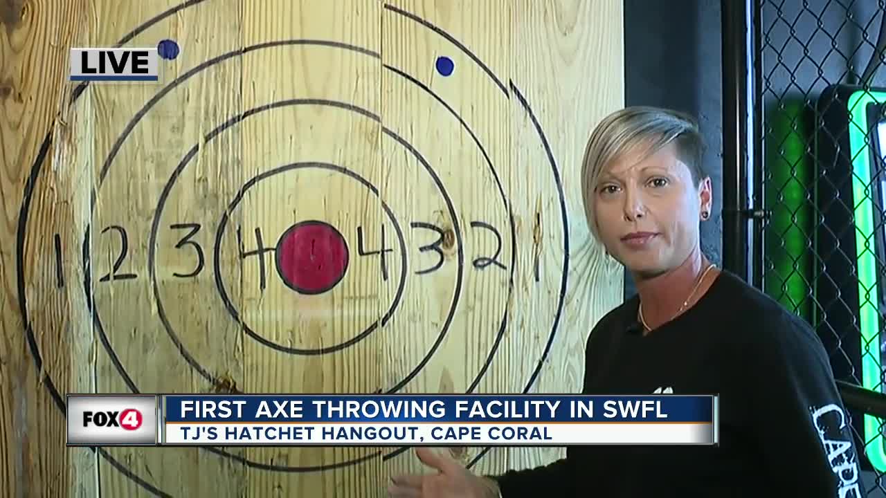 First axe throwing facility opens in SWFL 08:00 hit