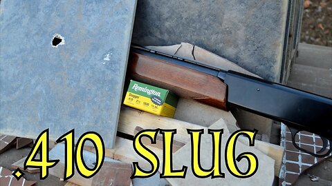 Mossberg 500 - .410 Slug vs Ceramic Floor Tile