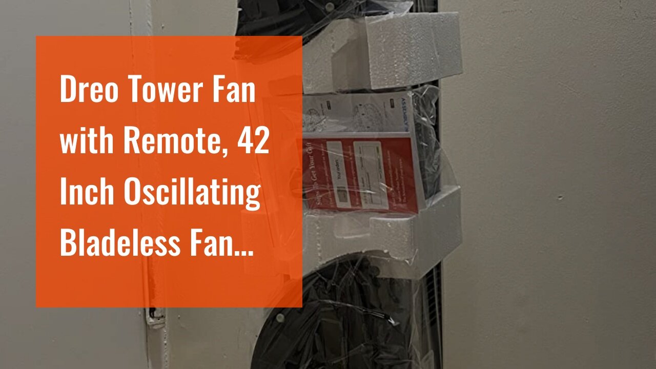 Dreo Tower Fan with Remote, 42 Inch Oscillating Bladeless Fan with 6 Speeds, 3 Modes, LED Displ...