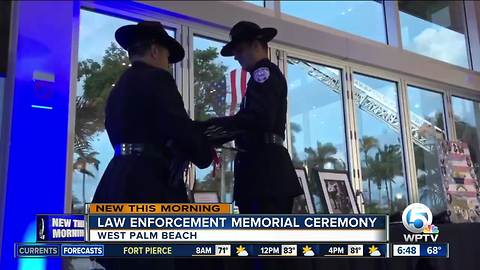 Law enforcement memorial ceremony held in West Palm Beach