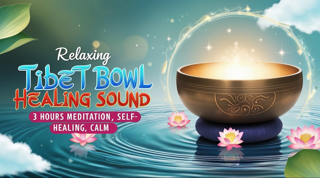 🌟 Relaxing Tibet Bowl Healing Sound | 3 Hours Meditation, Self-Healing, Calm 🌟