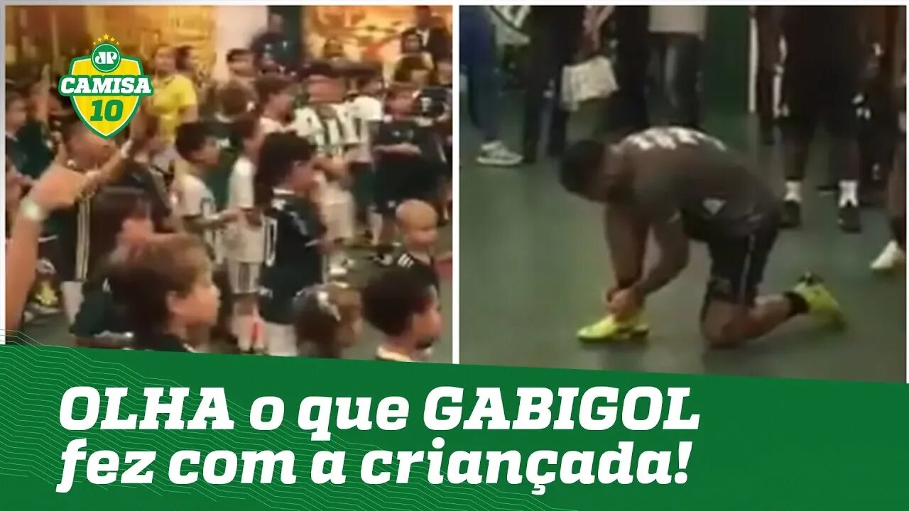 Lindo! OLHA o que GABIGOL fez com pequenos palmeirenses!