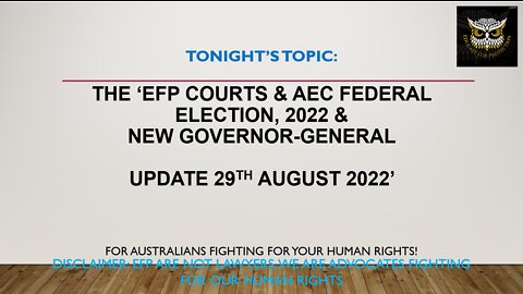 Zoom Meeting Monday, 29 August 2022