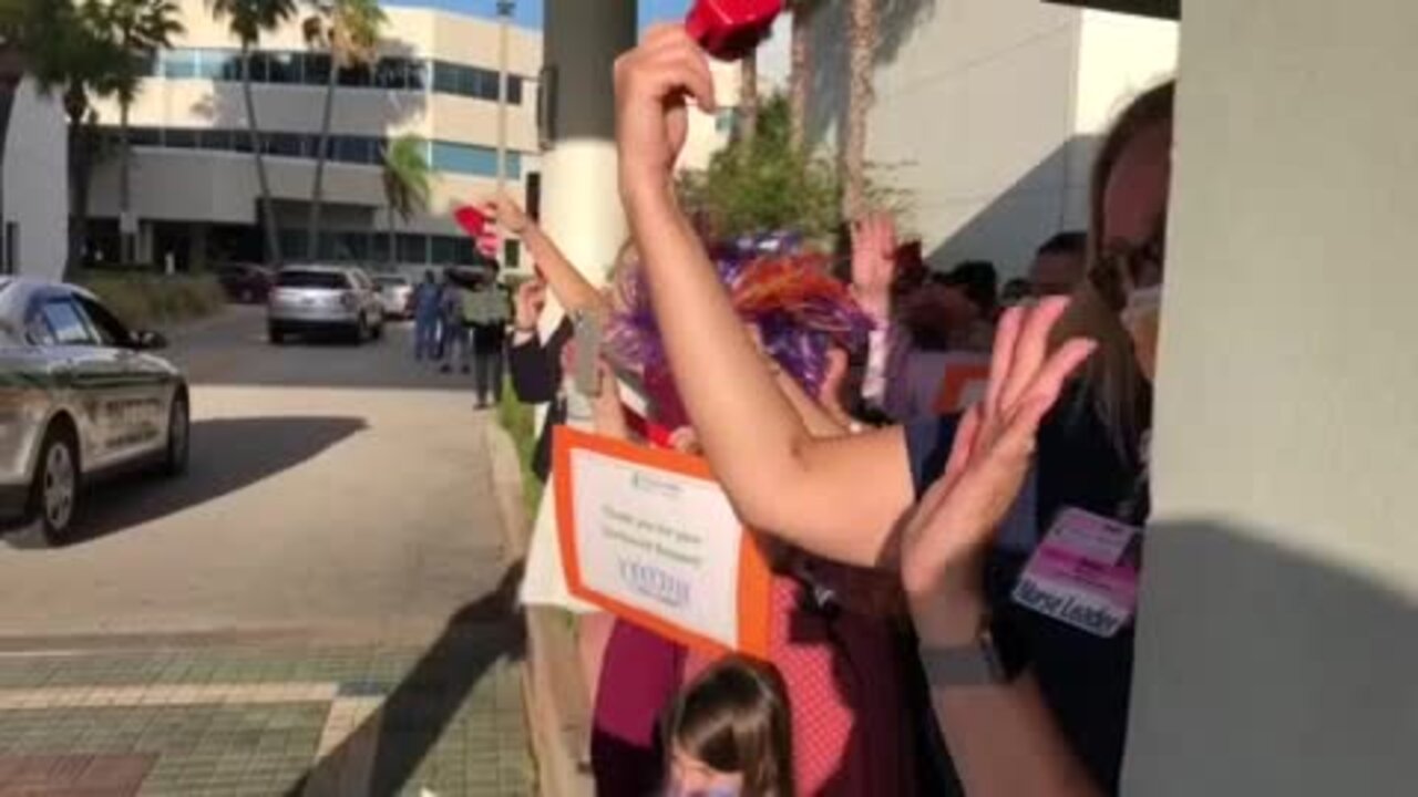 Village of Wellington hosts drive-by parade for hospital workers