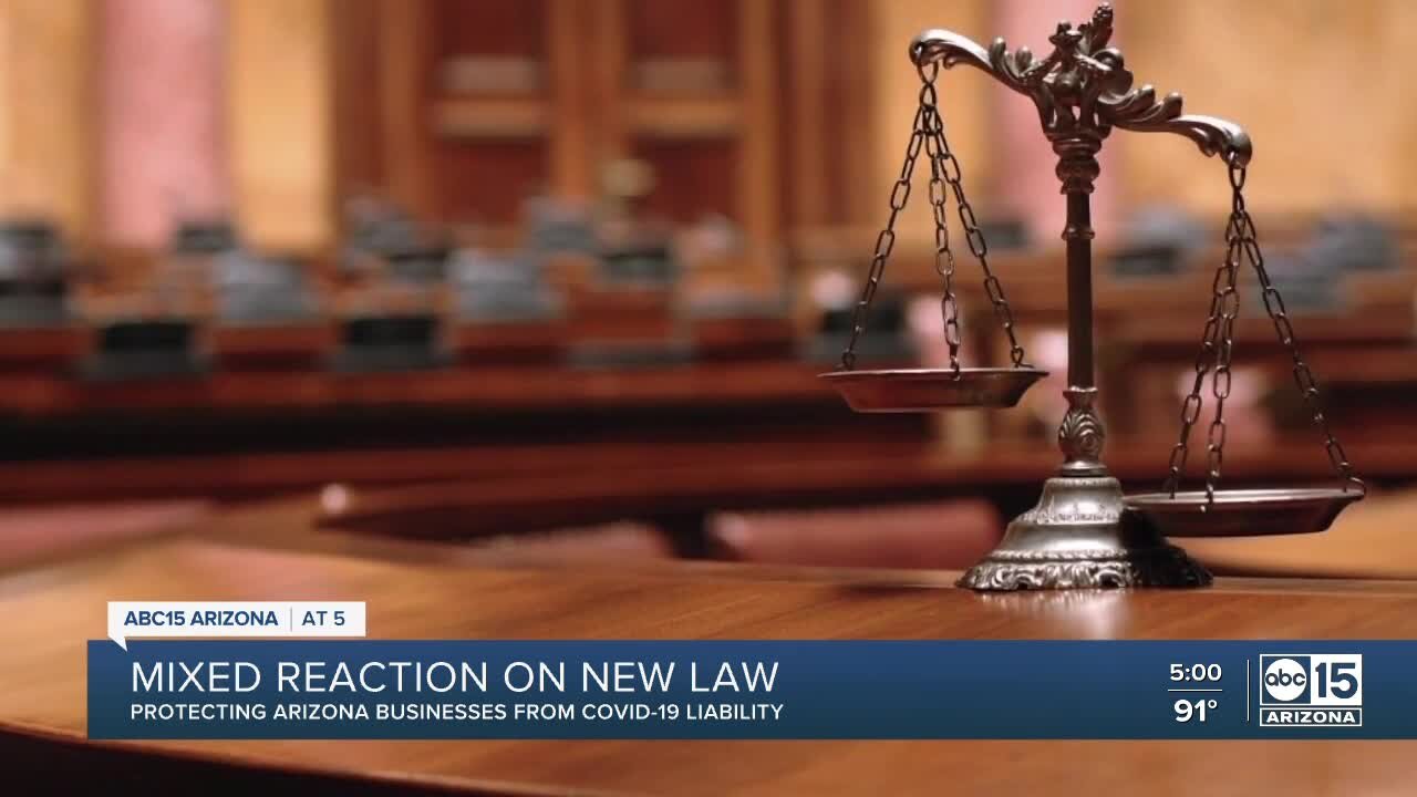 New Arizona law protects against COVID liability claims