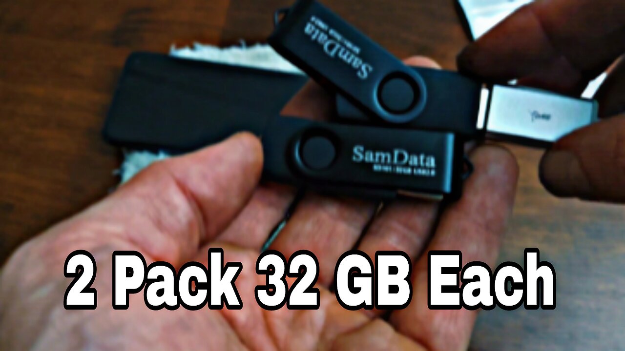 2 Pack 32 GB Each Flash Drives