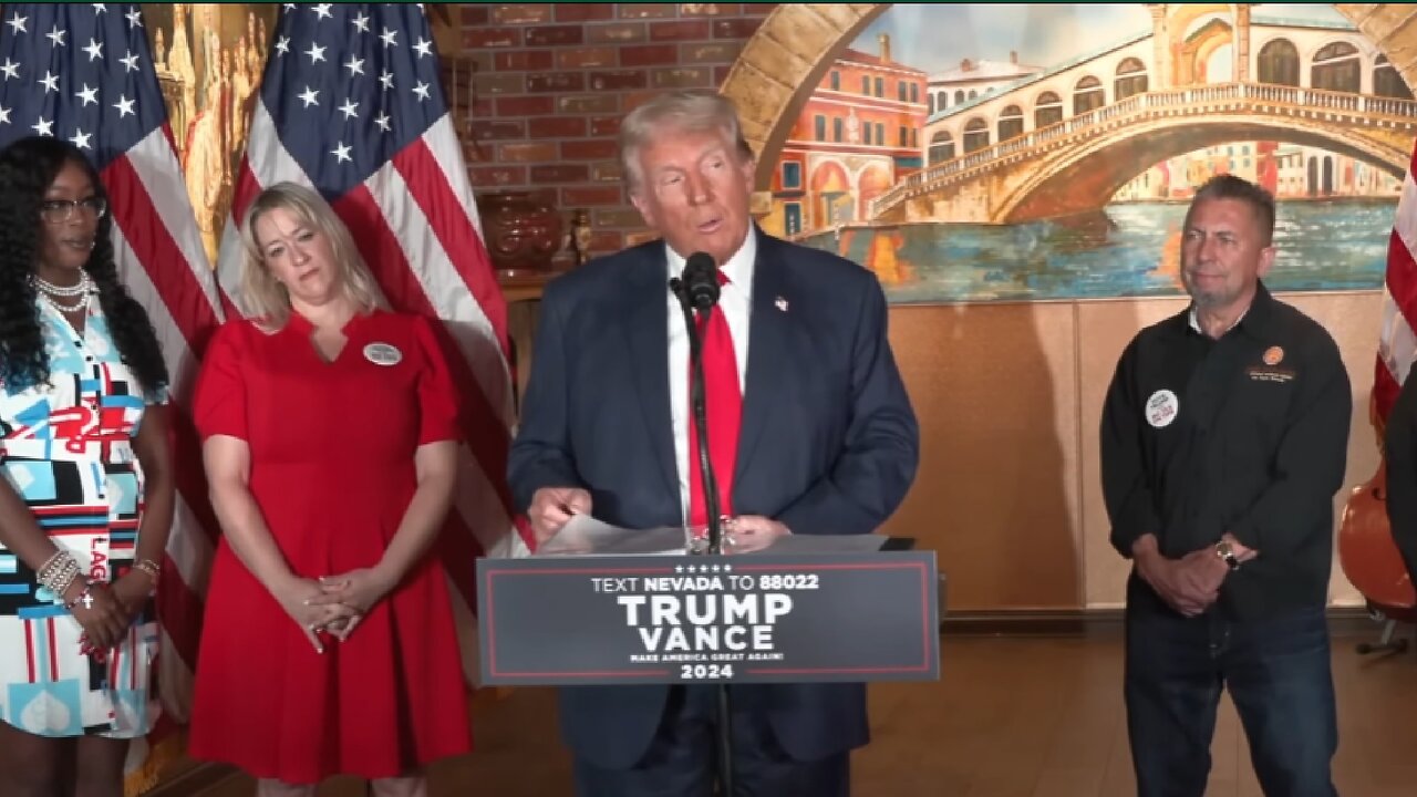 LIVE ~ President Donald J. Trump ~ "No Tax on Tips" Event in Las Vegas, Nevada ~ August 23 2024